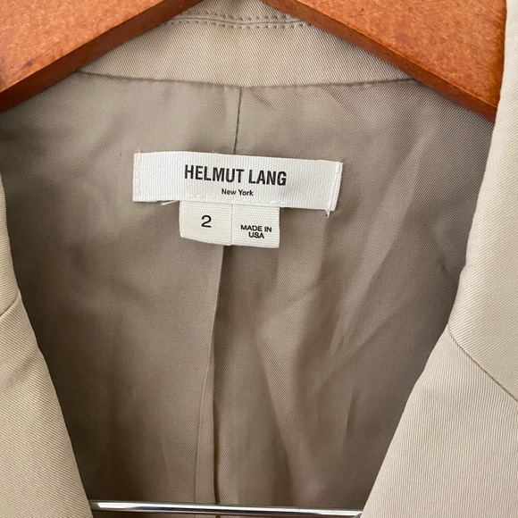 Helmut Lang Beige Blazer – Size 2 | Tailored Neutral Layer | Modern Minimalism - Picture 2 of 4